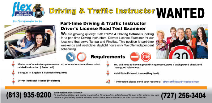 Driving & Traffic Instructor / Driver's License Road Test Examiner